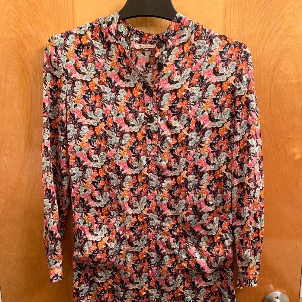 100% Silk Tucker Dress